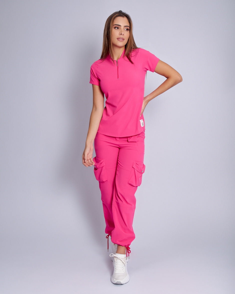 pantalon uniforme antifluidos piscis fucsia para mujer